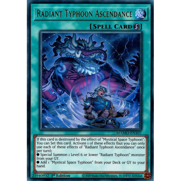 Yu-Gi-Oh TCG MAMO-EN107 UR Radiant Typhoon Ascendance Magnificent Monsters