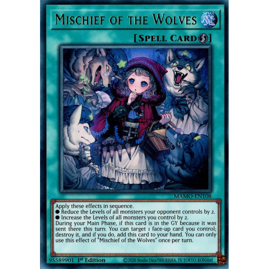 Yu-Gi-Oh TCG MAMO-EN108 UR Mischief of the Wolves Magnificent Monsters