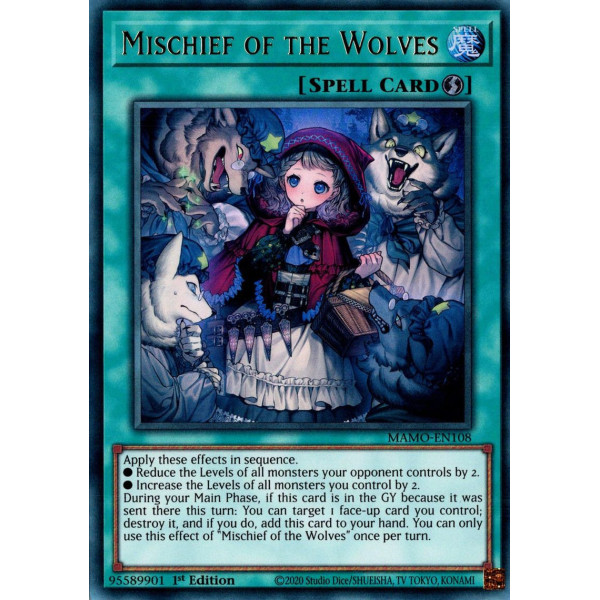 Yu-Gi-Oh TCG MAMO-EN108 UR Mischief of the Wolves Magnificent Monsters