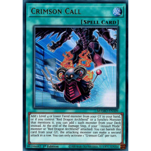 Yu-Gi-Oh TCG MAMO-EN109 UR Crimson Call Magnificent Monsters