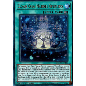 Yu-Gi-Oh TCG MAMO-EN110 UR Clown Crew Matinee Operatics Magnificent Monsters