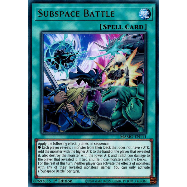 Yu-Gi-Oh TCG MAMO-EN111 UR Subspace Battle Magnificent Monsters