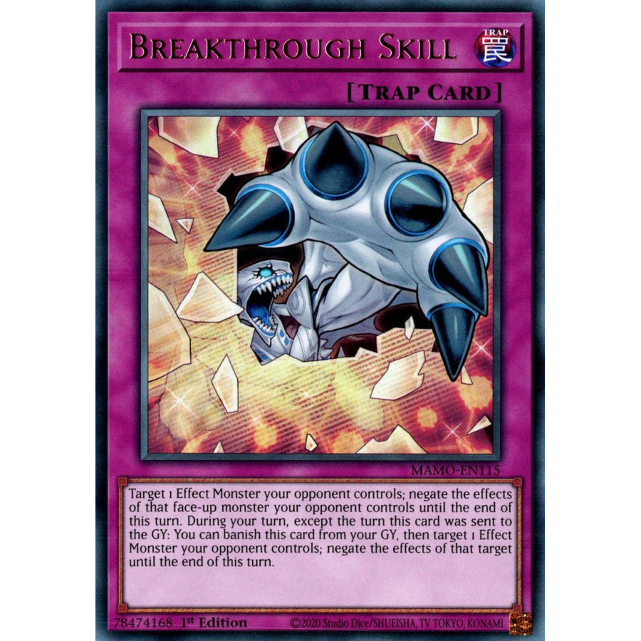 Yu-Gi-Oh TCG MAMO-EN115 UR Breakthrough Skill Magnificent Monsters