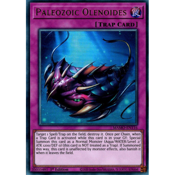 Yu-Gi-Oh TCG MAMO-EN116 UR Paleozoic Olenoides Magnificent Monsters