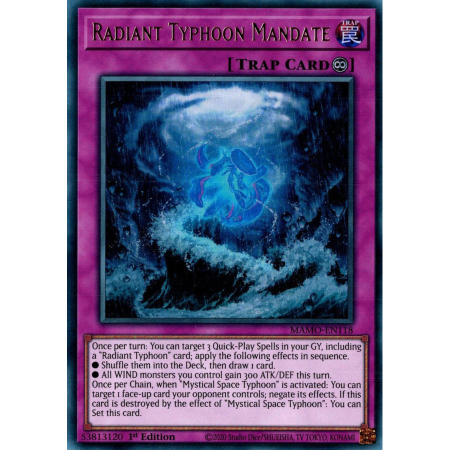 Yu-Gi-Oh TCG MAMO-EN118 UR Radiant Typhoon Mandate Magnificent Monsters