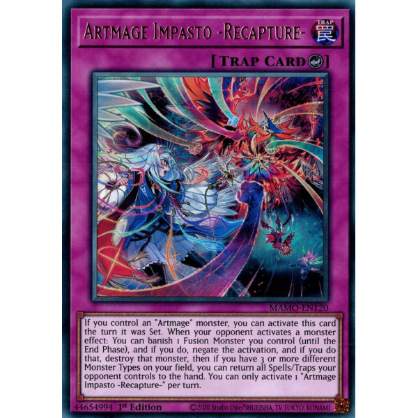 Yu-Gi-Oh TCG MAMO-EN120 UR Artmage Impasto -Recapture- Magnificent Monsters
