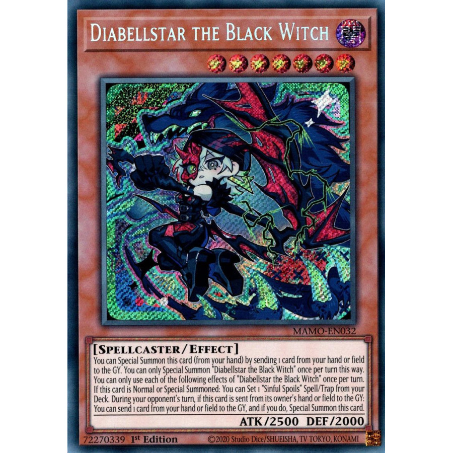 Yu-Gi-Oh TCG MAMO-EN032 SE Diabellstar the Black Witch Magnificent Monsters