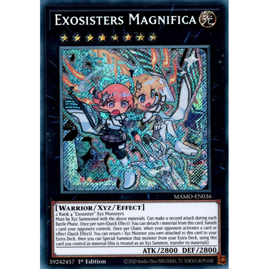 Yu-Gi-Oh TCG MAMO-EN036 SE Exosisters Magnifica Magnificent Monsters