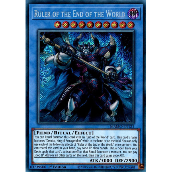 Yu-Gi-Oh TCG MAMO-EN121 SE Ruler of the End of the World Magnificent Monsters