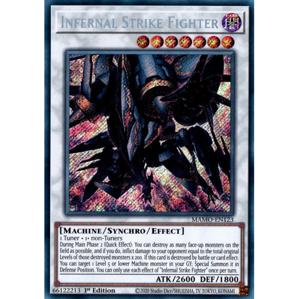 Yu-Gi-Oh TCG MAMO-EN123 SE Infernal Strike Fighter Magnificent Monsters