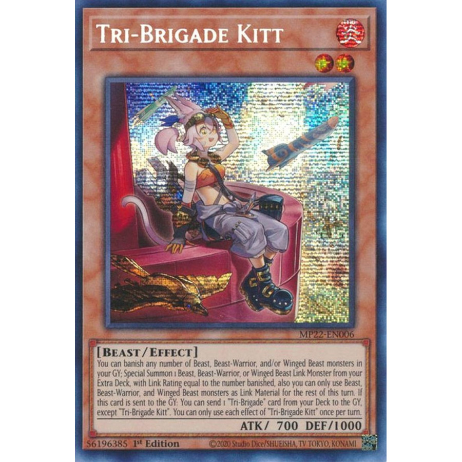 Yu-Gi-Oh TCG MP22-EN006 PSE Tri-Brigade Kitt Effect Monster