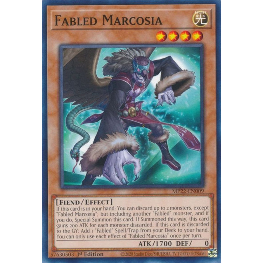 Yu-Gi-Oh TCG MP22-EN009 C Fabled Marcosia Effect Monster