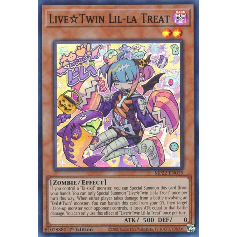 Yu-Gi-Oh TCG MP22-EN015 SR Live☆Twin Lil-la Treat Effect Monster