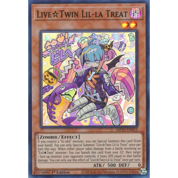 Yu-Gi-Oh TCG MP22-EN015 SR Live☆Twin Lil-la Treat Effect Monster