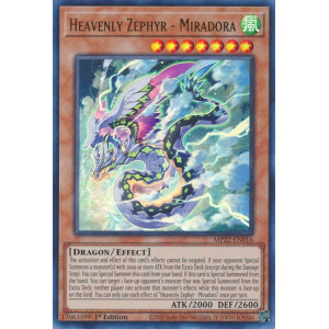 Yu-Gi-Oh TCG MP22-EN016 UR Heavenly Zephyr - Miradora Effect Monster