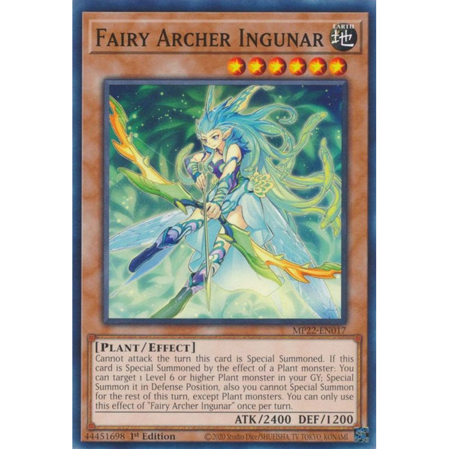 Yu-Gi-Oh TCG MP22-EN017 C Fairy Archer Ingunar Effect Monster