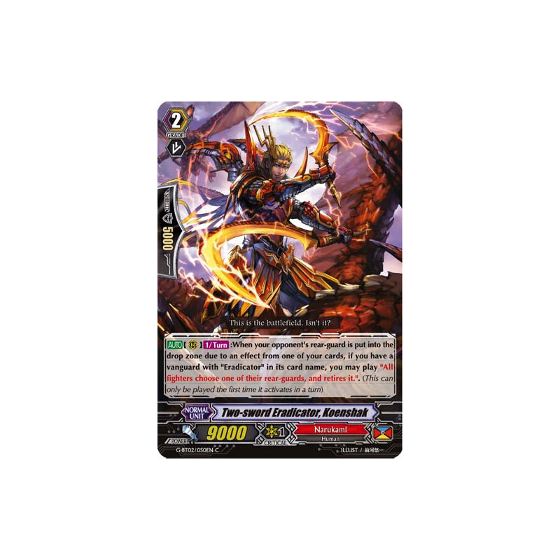 Vanguard_TCG_card_G-BT02_050EN_C_Two-sword_Eradicator_Koenshak_Soaring_Ascent_of_Gale_Blossom