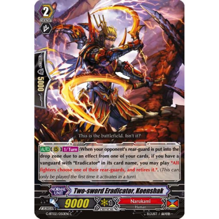 Vanguard_TCG_card_G-BT02_050EN_C_Two-sword_Eradicator_Koenshak_Soaring_Ascent_of_Gale_Blossom