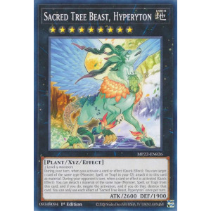 Yu-Gi-Oh TCG MP22-EN026 C Sacred Tree Beast, Hyperyton Effect Xyz Monster