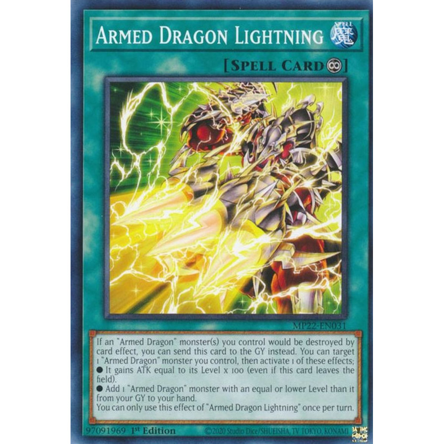 Yu-Gi-Oh TCG MP22-EN031 C Armed Dragon Lightning Continuous Spell