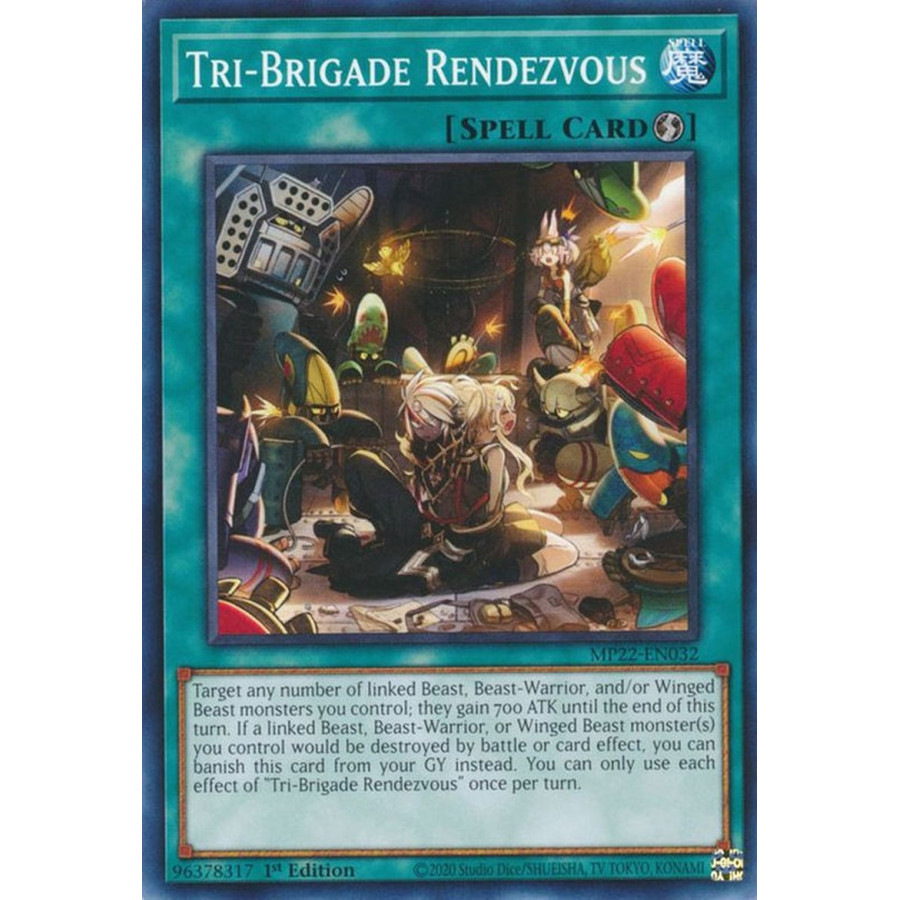 Yu-Gi-Oh TCG MP22-EN032 C Tri-Brigade Rendezvous Quick-Play Spell