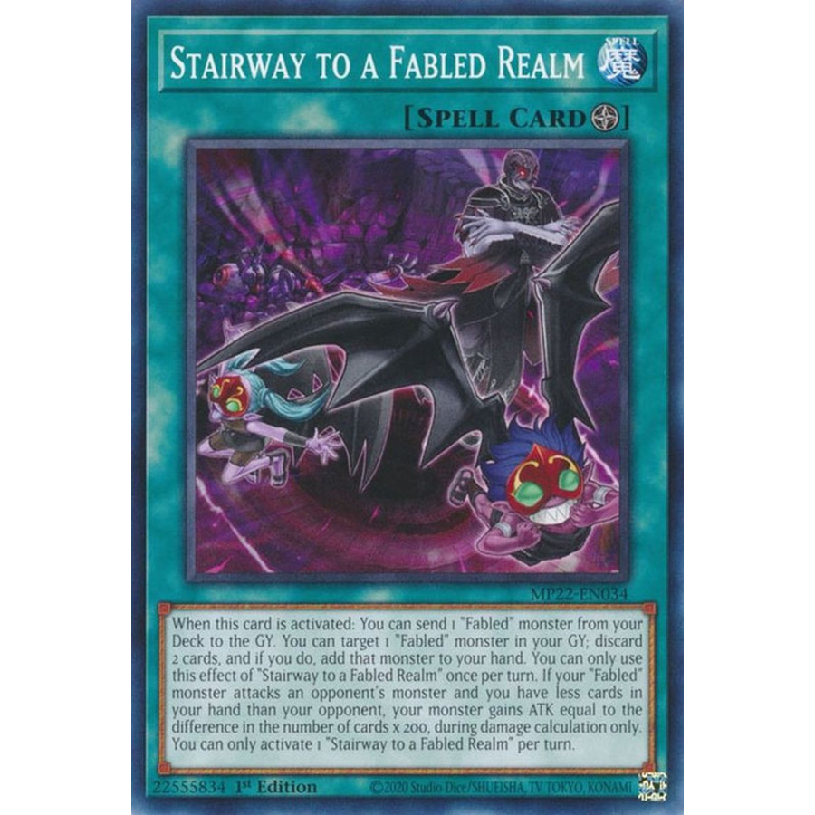 Yu-Gi-Oh TCG MP22-EN034 C Stairway to a Fabled Realm Field Spell
