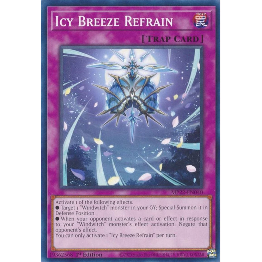 Yu-Gi-Oh TCG MP22-EN040 C Icy Breeze Refrain Normal Trap