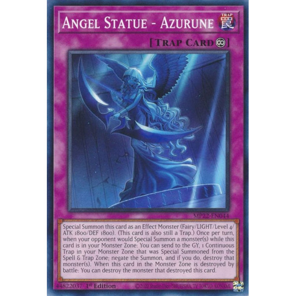 Yu-Gi-Oh TCG MP22-EN044 C Angel Statue - Azurune Continuous Trap