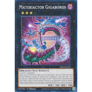 Yu-Gi-Oh TCG MP22-EN047 C Materiactor Gigaboros Effect Xyz Monster