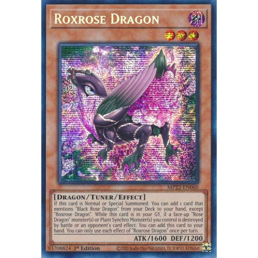 Yu-Gi-Oh TCG MP22-EN060 PSE Roxrose Dragon Effect Tuner monster