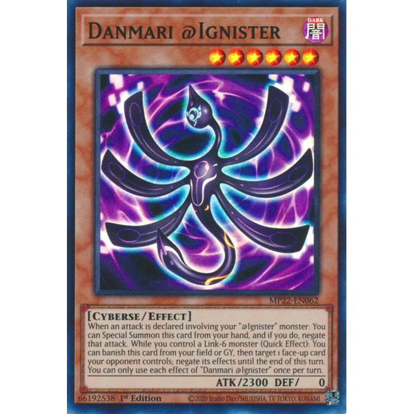 Yu-Gi-Oh TCG MP22-EN062 SR Danmari @Ignister Effect Monster