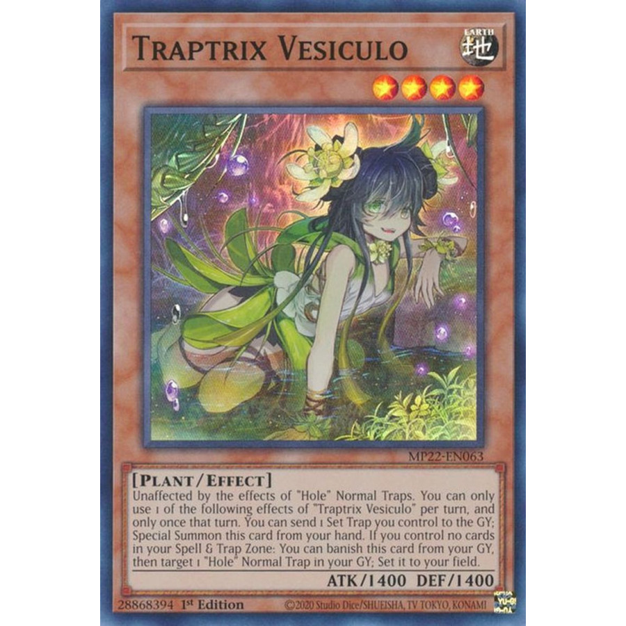 Yu-Gi-Oh TCG MP22-EN063 SR Traptrix Vesiculo Effect Monster