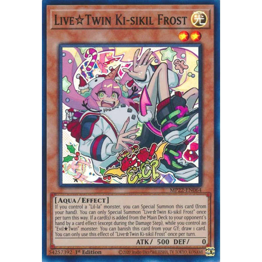 Yu-Gi-Oh TCG MP22-EN064 SR Live☆Twin Ki-sikil Frost Effect Monster