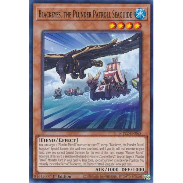 Yu-Gi-Oh TCG MP22-EN065 C Blackeyes, the Plunder Patroll Seaguide Effect Monster