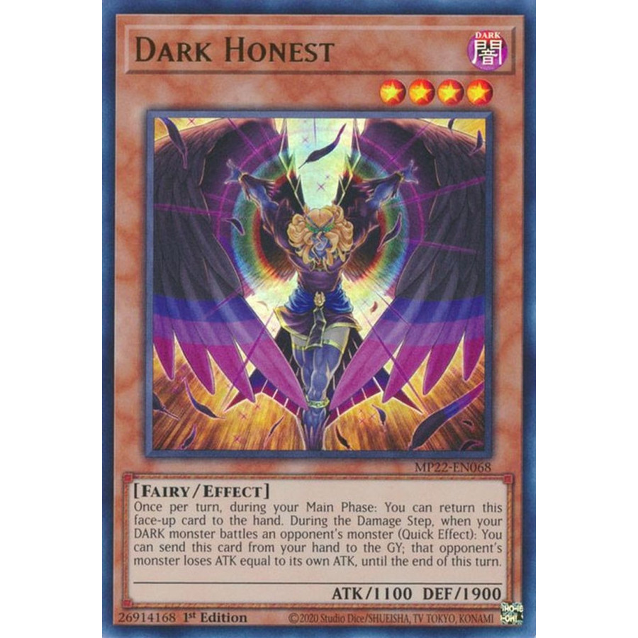 Yu-Gi-Oh TCG MP22-EN068 UR Dark Honest Effect Monster