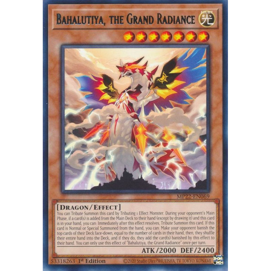 Yu-Gi-Oh TCG MP22-EN069 R Bahalutiya, the Grand Radiance Effect Monster