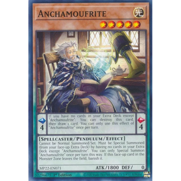 Yu-Gi-Oh TCG MP22-EN071 C Anchamoufrite Effect Pendulum Monster