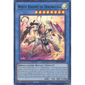 Yu-Gi-Oh TCG MP22-EN075 SR White Knight of Dogmatika Effect Ritual Monster