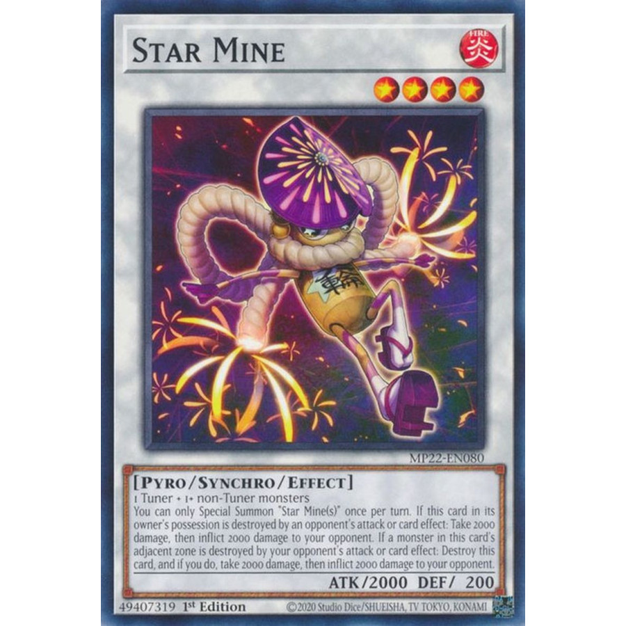 Yu-Gi-Oh TCG MP22-EN080 C Star Mine Effect Synchro Monster