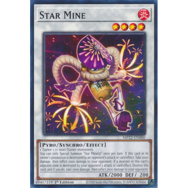 Yu-Gi-Oh TCG MP22-EN080 C Star Mine Effect Synchro Monster