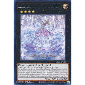 Yu-Gi-Oh TCG MP22-EN083 R Rilliona, the Wondrous Magistus Witch Wardrobe Effect Xyz Monster
