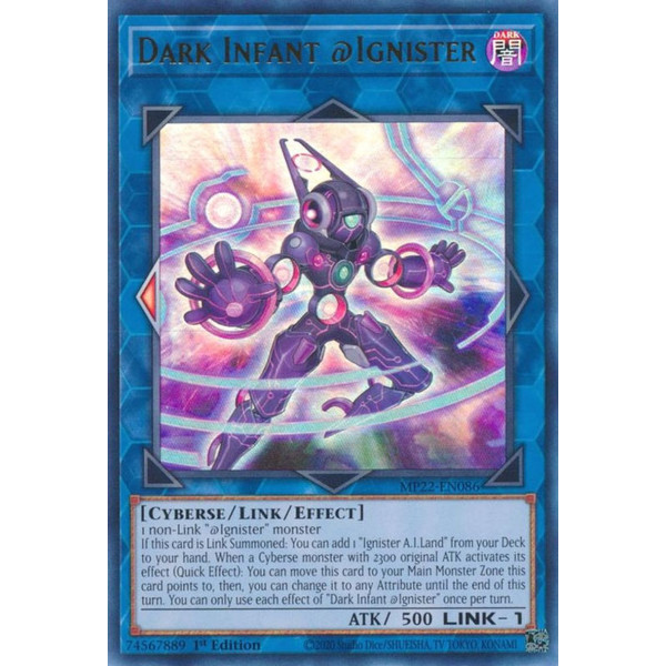 Yu-Gi-Oh TCG MP22-EN086 UR Dark Infant @Ignister Effect Link Monster