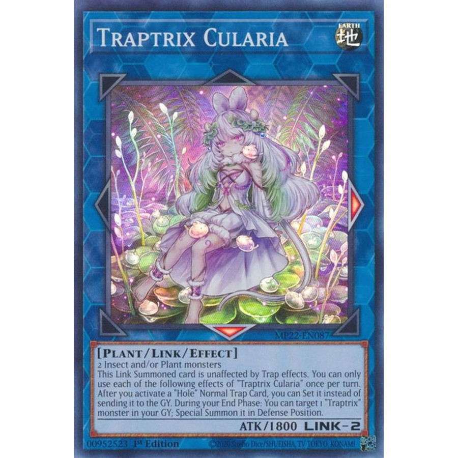 Yu-Gi-Oh TCG MP22-EN087 SR Traptrix Cularia Effect Link Monster