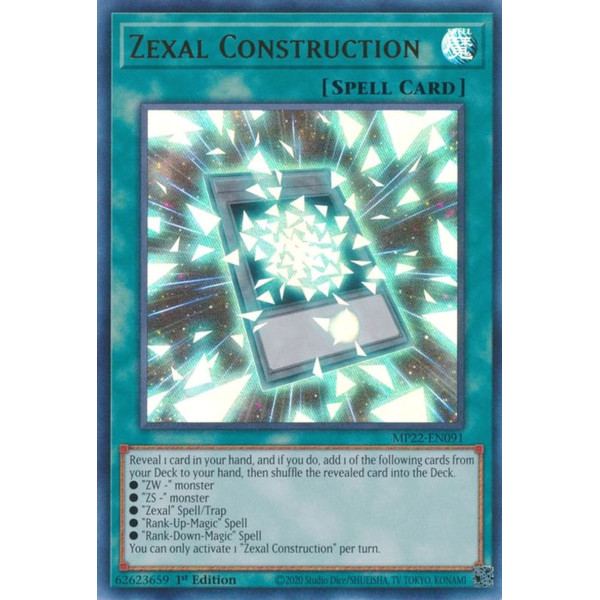 Yu-Gi-Oh TCG MP22-EN091 UR Zexal Construction Normal Spell