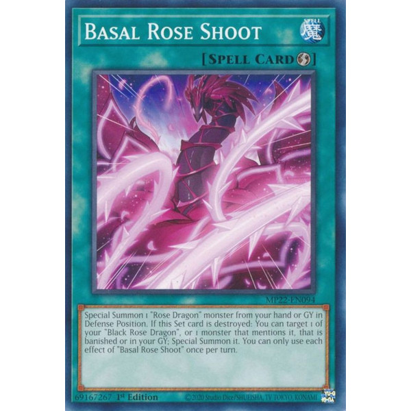 Yu-Gi-Oh TCG MP22-EN094 C Basal Rose Shoot Quick-Play Spell