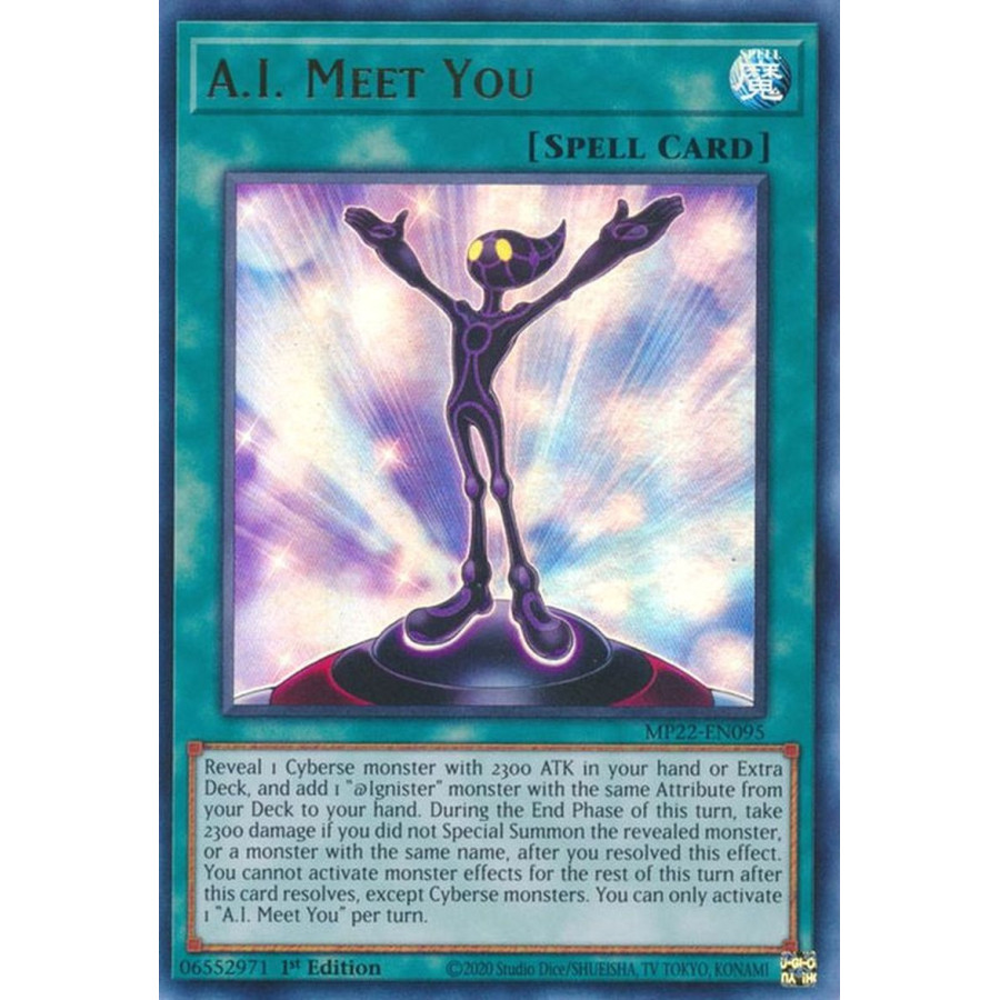 Yu-Gi-Oh TCG MP22-EN095 UR A.I. Meet You Normal Spell