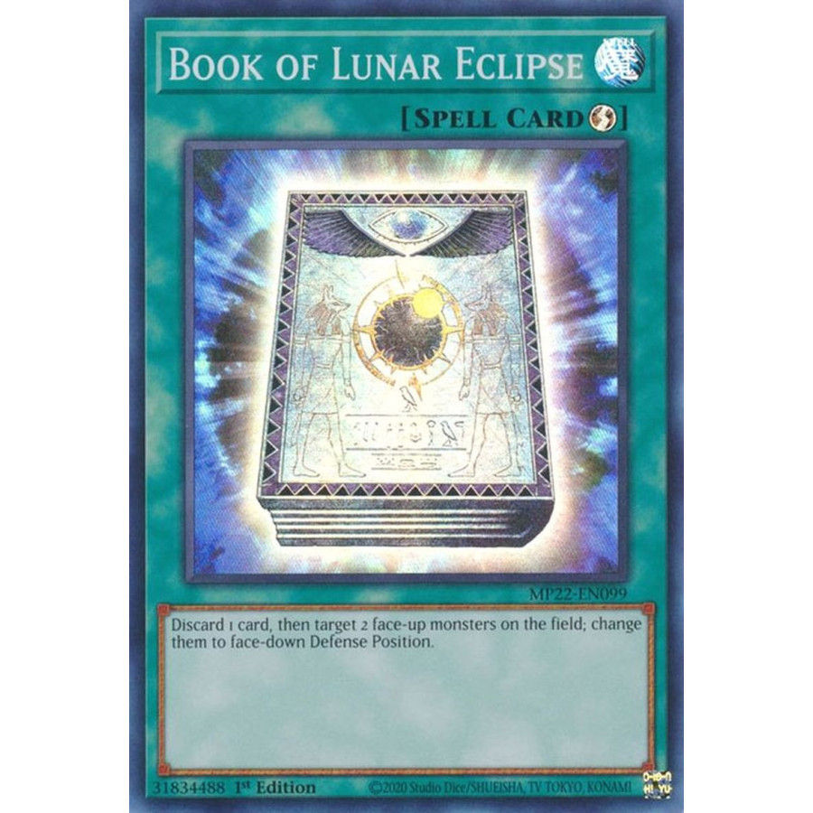 Yu-Gi-Oh TCG MP22-EN099 SR Book of Lunar Eclipse Quick-Play Spell
