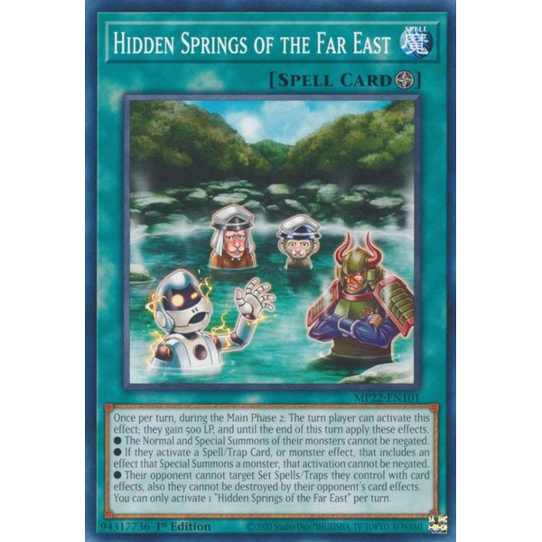 Yu-Gi-Oh TCG MP22-EN101 C Hidden Springs of the Far East Field Spell