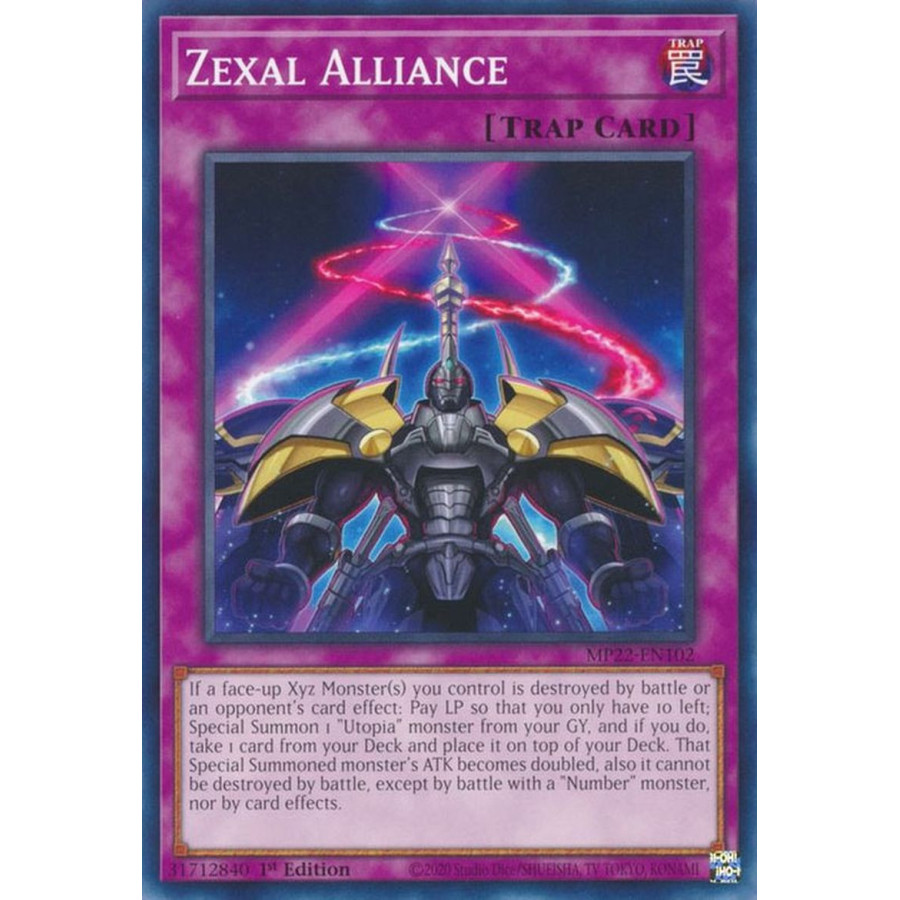 Yu-Gi-Oh TCG MP22-EN102 C Zexal Alliance Normal Trap