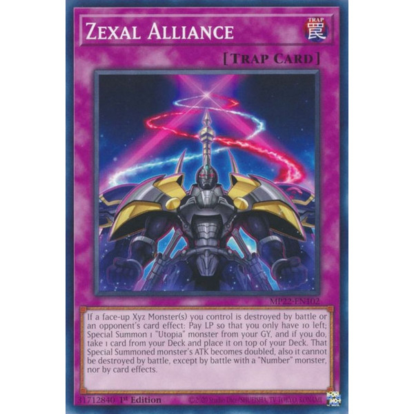 Yu-Gi-Oh TCG MP22-EN102 C Zexal Alliance Normal Trap